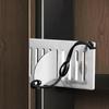1 Serratura di Sicurezza Portatile per Porta Senza Scarico: Finitura in Metallo Lucidato, Funzionamento Touch-sensitive, Fermaporta Portatile per Hotel, Fermaporta Singolo per Sicurezza Domestica