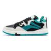 Li Ning We Wo Pro Leather Casual Slip Resistant Durable Lightweight Low Top Skate Shoes Women Sneakers White Green AECR044-1