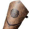 Medieval Faux Leather Leg Guards Vintage Studded Leg Gaiters with Adjustable Straps for Cosplay and LARP Enthusiasts