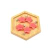 Korean Style Red Agate Star Pendant Necklace with Pink Crystal - Valentine's Day Gift
