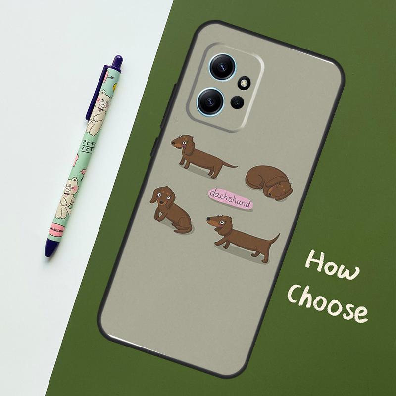 Dackel Hunde Hülle Für Xiaomi Redmi Note 14 10 11 12 13 15 Pro Plus Hülle Für Redmi 15 15C 14C 12C 10C 13C