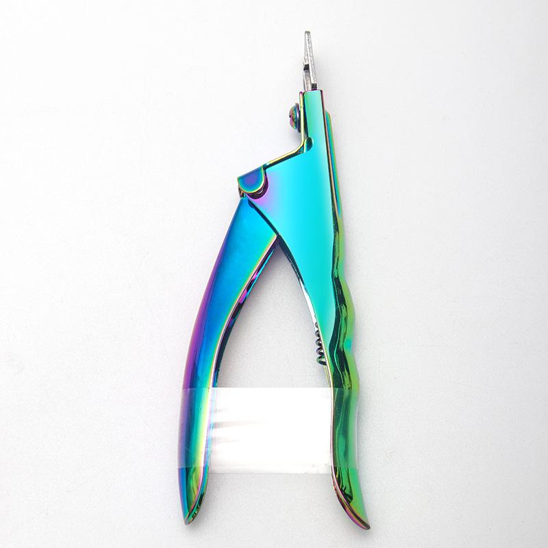 Professionelle Acryl-Falsche-Nagelknipser für Acrylnägel, Regenbogen-Nagelspitzen-Cutter Maniküre-Werkzeug für Salon, Zuhause, Nagelkunst