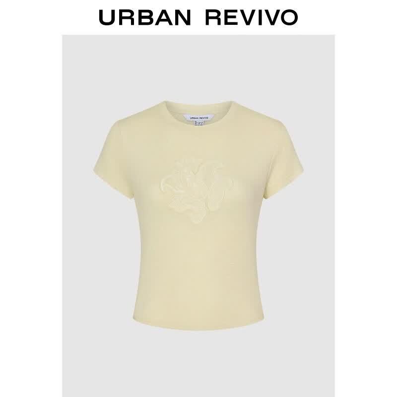 UR2026 Women s Casual Paisley Embroidered T-Shirt M