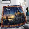 1Pc Cartoon Print Flannel Blanket, High Quality Comfortable for All Seasons, Home Decor, Warmth and Comfort, Perfect for Christmas Birthday Gift