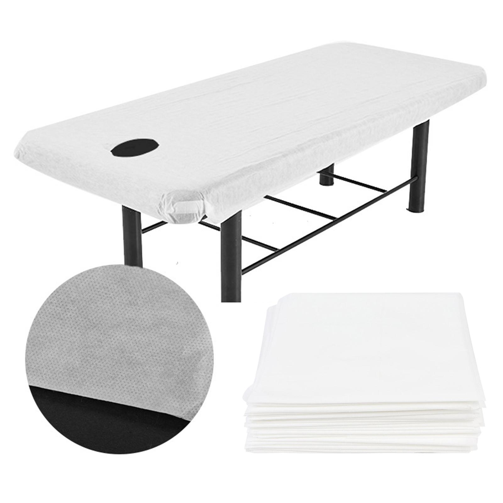 

20 шт., 100x215 см, одноразовые простыни, чехол для стола для деловой поездки, массажная кровать, нетканый материал для спа, однотонный, дышащий для салона, путешествия, татуировки