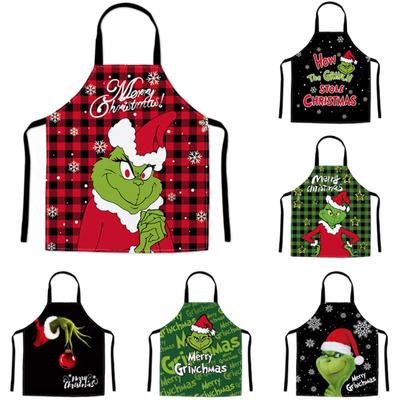 Christmas Apron Cotton And Linen Merry Xmas Apron Christmas Aprons For Christmas Party Aldult