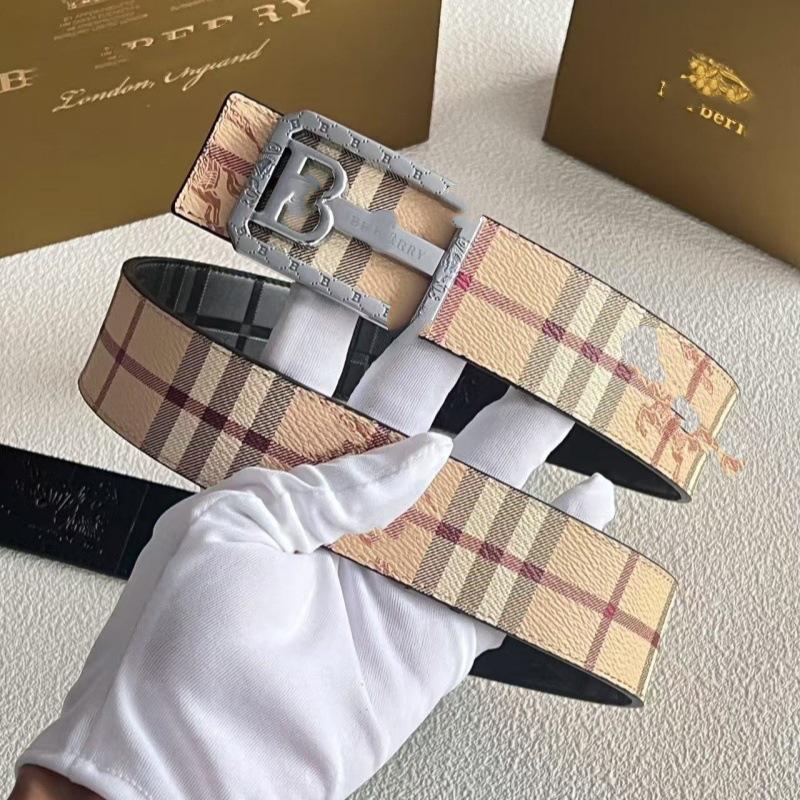 Smooth Buckle Leather Belt - Fashionable Business & Jeans Waist Accessory