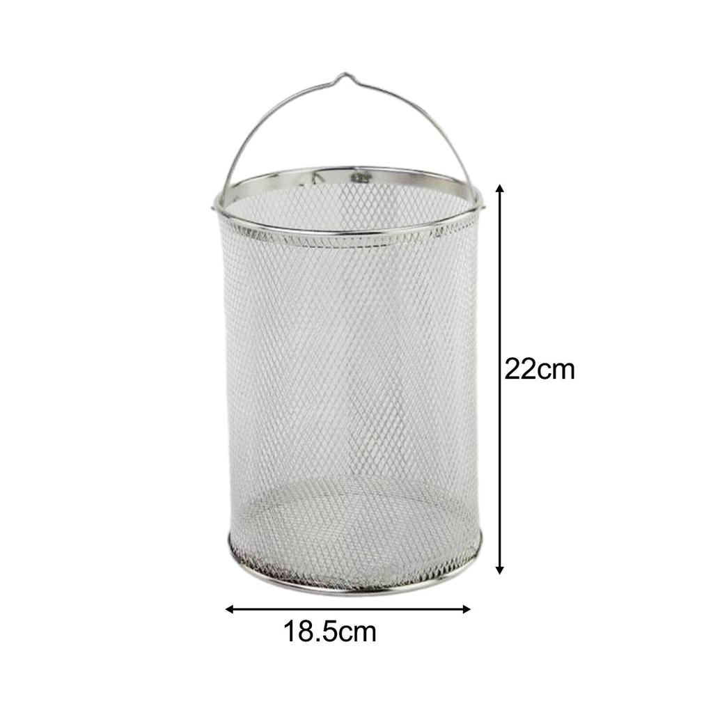 Djupfriteringskorg Sikt Multifunktionellt Köksredskap Rostfritt Stål Durkslag för Matlagning Nudlar Dumplings Camping Pasta