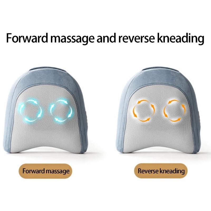 Massage Pillow,Neck and Back Massagers with Heat,Shiatsu Massage Pillow for Back,Shoulder Leg Foot Pains Stress Relax