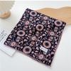 Floral Cotton Linen Print Scarves Scarf Hair Band Printed Silk Scarf Square Handkerchief  Vacation