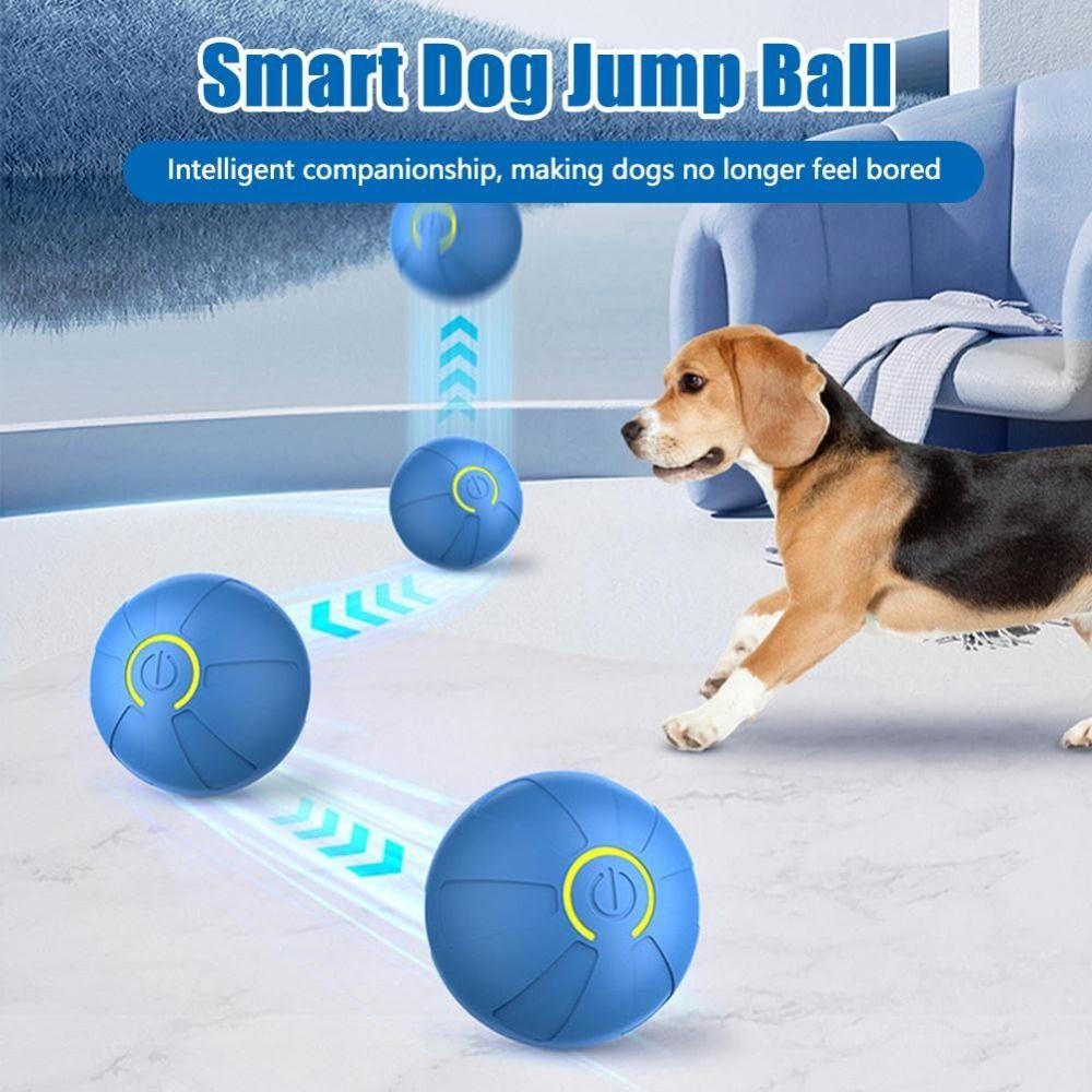 Interactive Pet Smart Jumping Ball USB Rechargeable Automatic Rolling Ball Toys  for Cats