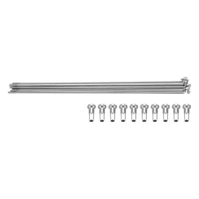 10PCS 14G Bicycle Spokes with Nipples Stainless Steel Mountain Road Bicycle J Bend Spokes143mm Spoke