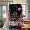 Phone Case: 2D Flat Design Suitable for iPhone 18, 17, 16, 15, 14, 13 Pro Film Protective Case, Couple Style, Snow Scene, Christmas and Halloween Gift