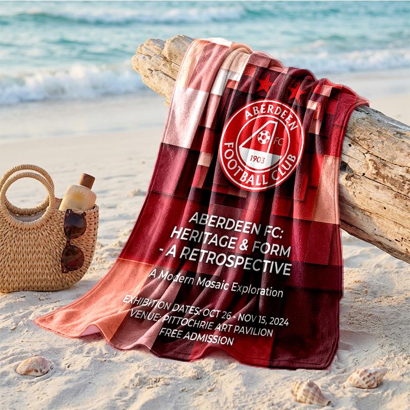 Aberdeen FC Print Microfiber Beach Towel Quick Dry Absorbent Large Towel For Beach Swimming Travel