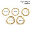 Exaggerated Punk Big Ball Chain Bracelets Women Vintage Chunky Round Beads Elastic Bangle Grunge Couple Jewelry Steampunk Men