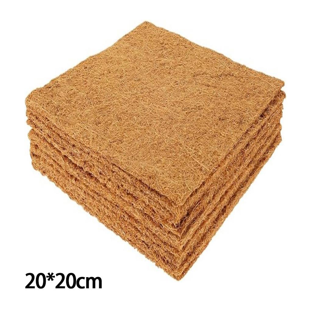 10Pcs Chicken Nesting Pads Natural Coconut Palm Hens Nest Bedding Mats Multi-role Poultry Supplies for Laying Eggs