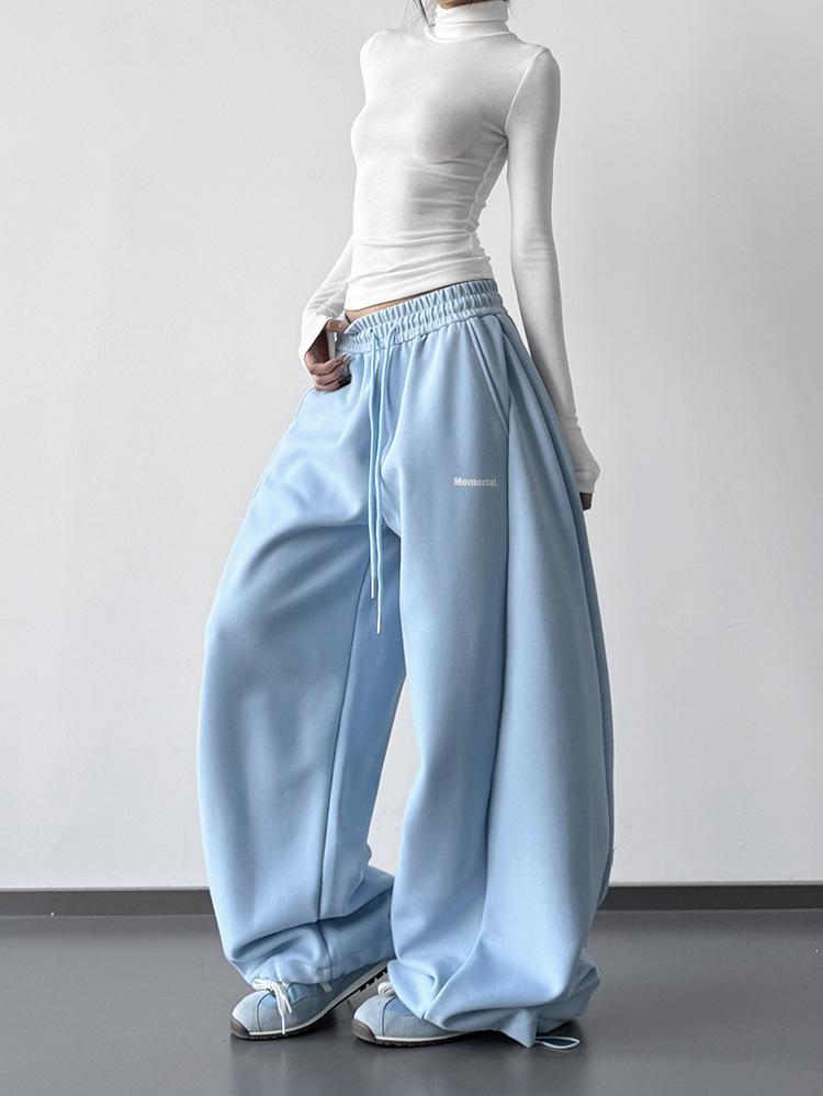 2025 Women's Autumn/Winter Loose Fit Wide-Leg Sports Pants