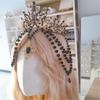 Elegant Dark Crown Tiaras for Women Pageant Psychic Headband Perfect for Weddings and Prom Coronet