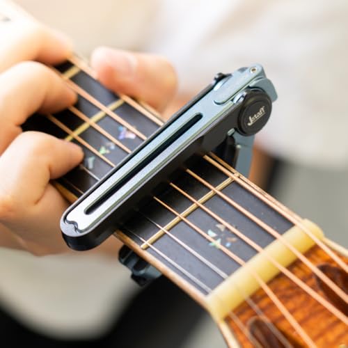 [Domestic Genuine Product] Jstaff S1 The Rolling Capo: Allows for quick key changes and tunings by sliding while attached. Features 3-stage tension ad