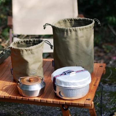 Bolsa de armazenamento de talheres para acampamento ao ar livre com compartimento Bolsa de armazenamento de artigos diversos Equipamentos de acampamento Suprimentos Atacado Dropshipping