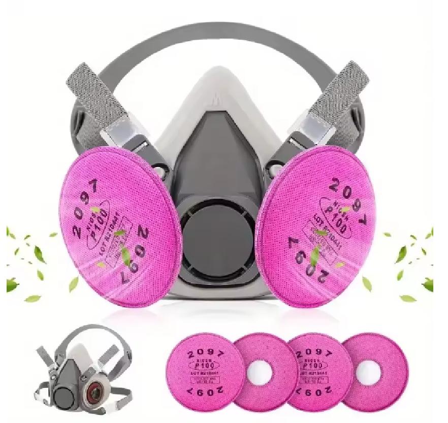 Maschera antigas con nebulizzatore antipolvere 6200 Set respiratore facciale semimaschera industriale per maschera filtrante serie 2097 è sicuro e affidabile