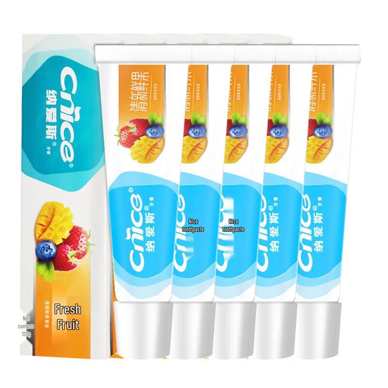 NICE Fresh Fruit Toothpaste 120g 5-Pack
