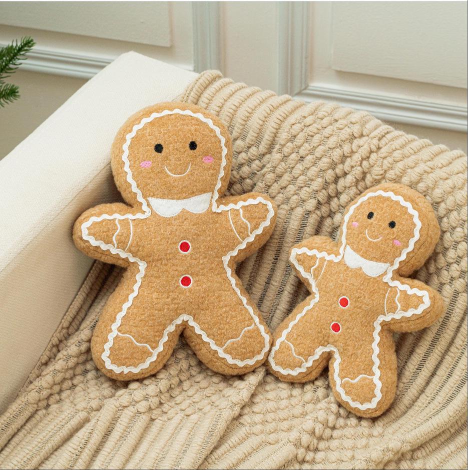 Gingerbread Man Christmas Pillow Cushion Ornament