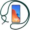 Shockproof Case - E.F.CONNECTION - For Xiaomi Redmi 12/12 5G - Reinforced Protection - Night Green Lanyard - Flexible
