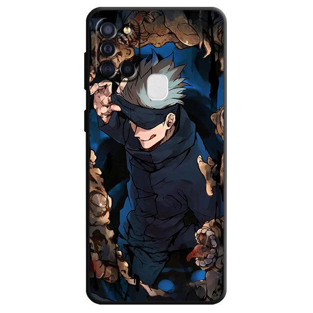 

Чехол для Samsung Galaxy A03 Core A04 A03s A04s A40 A10 A70 A10s A50 A20e A02s A02 A01 Jujutsu Kaisen Gojo Satoru Wolf Cover Samsung A40