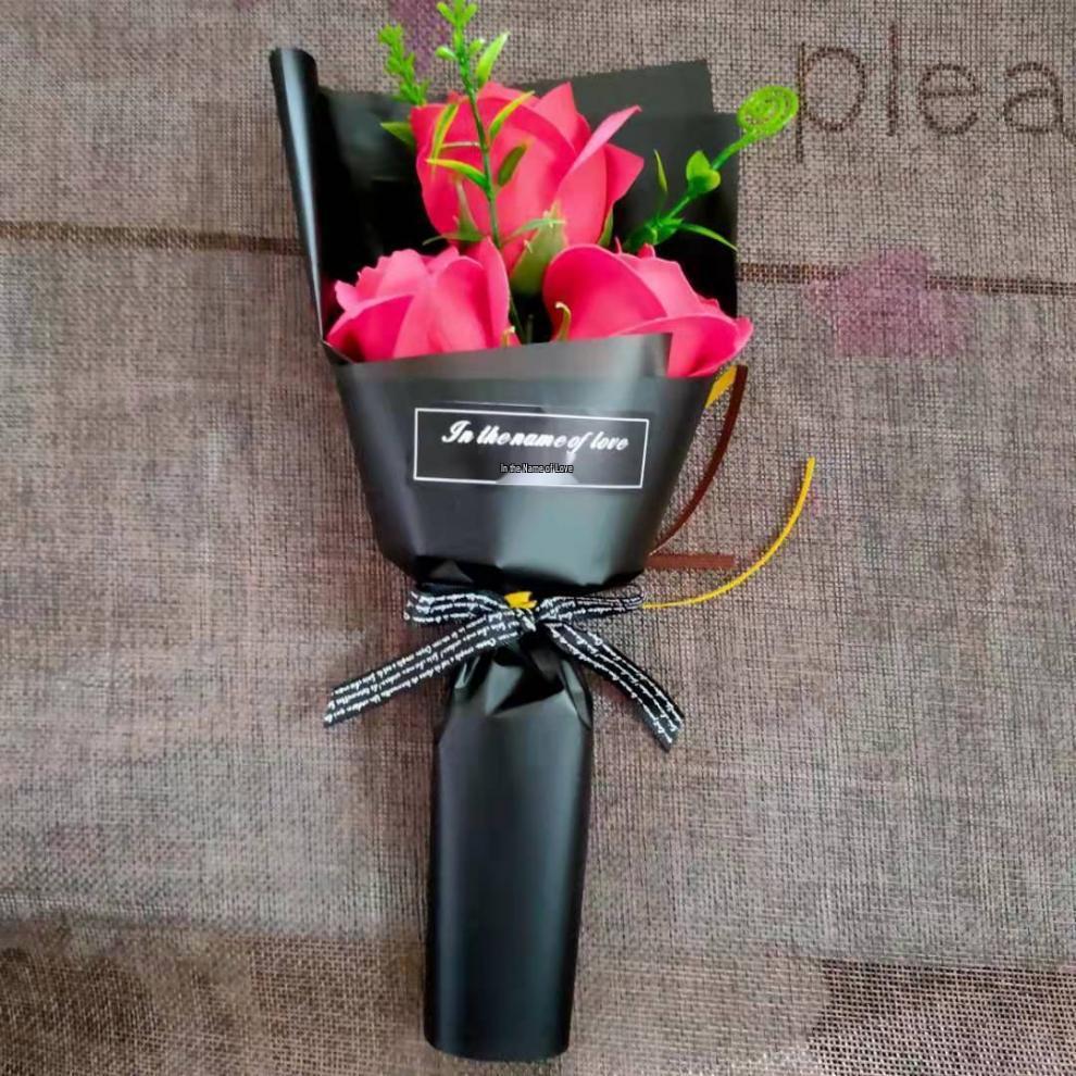 Lehrertagsgeschenk: Künstlicher Rosenstrauß - Seifenblumen für den Valentinstag