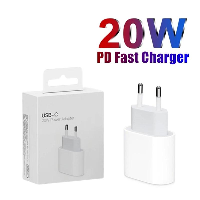 20 W PD Fast EU US Wandladegerät für iPhone 15 14 Plus 11 12 13 Pro Max X XR XS 8 Samsung Huawei Schnelllade-USB-C-Netzteil mit Einzelhandelsverpackung