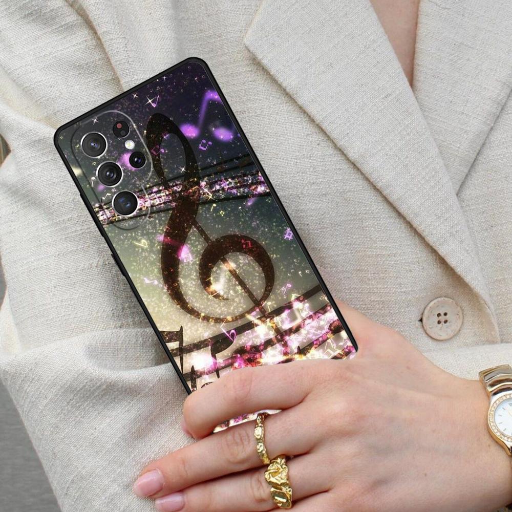 Musical Notes Classical Music Art SOFT Cell Phone Case for Samsung Galaxy S26 Ultra S25 S24 S23 S22 S21 S20 Note10 Cover