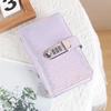 PU Leather Cover Password Lock Saving Notebook Budgeting Education Book  Financial Literacy