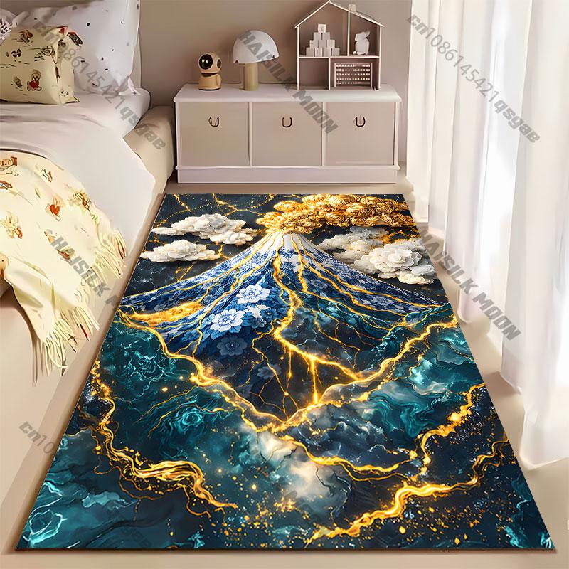 Volcanic eruption meets ceramic beauty carpet Yoga living room room decor children's crawling mat doormat area rug