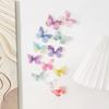 5/10/20/30Pcs 5cm Double Butterfly Appliqued 3D Simulation Organza Butterfly Patch for DIY Crafts Wedding Party Home Decorations