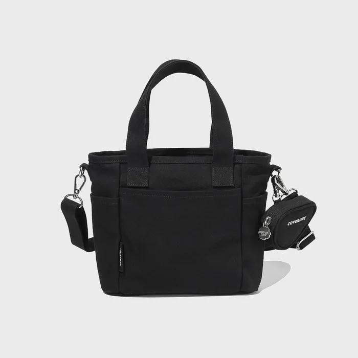 Cloverheart Canvas Small Crossbody Bag Black