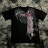 Klassisches Y2K Gothic Stil T-Shirt Druck Oversize T-Shirt High Street Shirts Gothic Rundhals Baumwoll Tops Neues Herren Damen T-Shirt