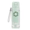 2-in-1 Tritan Sports Cup with Detachable 3-Speed Handheld Fan Transparent Leak Proof Cold Drink Bottle for Outdoor Gym Travel