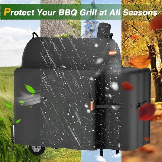 1x Outdoor Grill Cover for Royal Gourmet CC1830V 30in Barrel Charcoal Grill