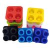 Silicone 4-Hole Ice Cube Tray for Whiskey and Summer Drinks