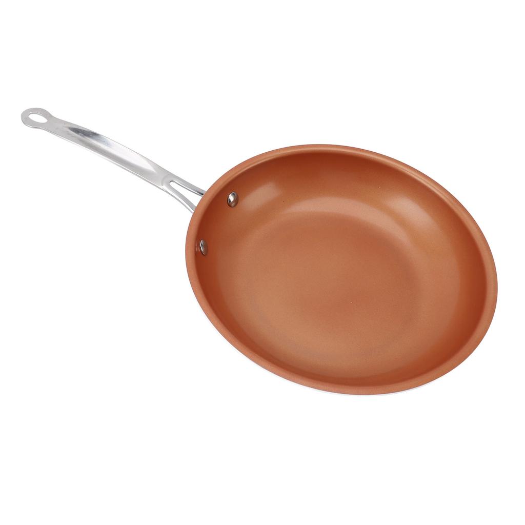 24cm Antihaft-Bratpfanne Vielseitig Aluminium Langer Griff Leicht zu Reinigen Koch-Bratpfanne Kochgeschirr für Heimküche