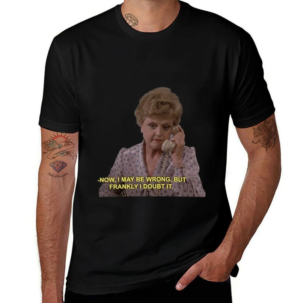 Jessica Fletcher Sticker TShirt Plus Size Outdoor Casual Top