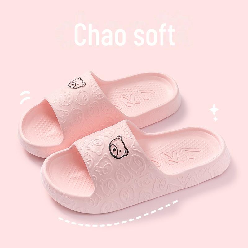 Chaussons d'été antidérapants à semelles épaisses pour femme, pour l'extérieur et l'intérieur