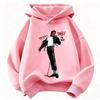 Felpa con cappuccio unisex con stampa Michael Jackson per bambini – Nuova Autunno/Inverno 2026 Felpa calda per bambini Top Grafico Icona Pop Retrò