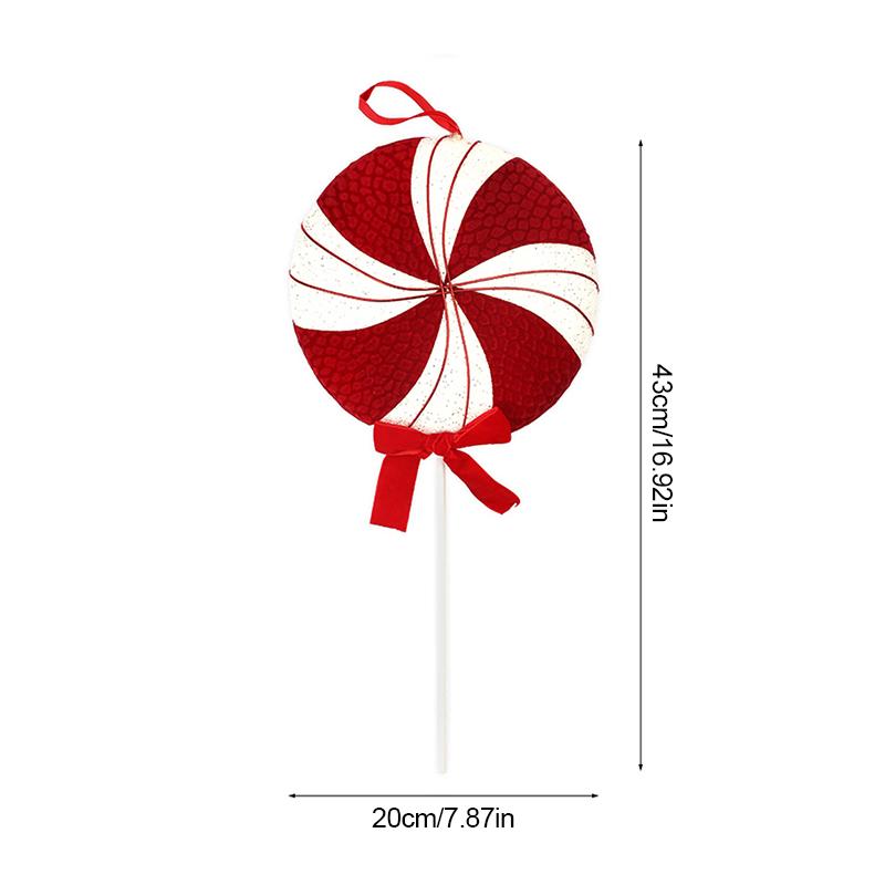 Large Christmas Candy Canes Ornament Xmas Tree Hanging Red White Lollipop Pendants 2025 Navidad Home Decoration New Year Gift