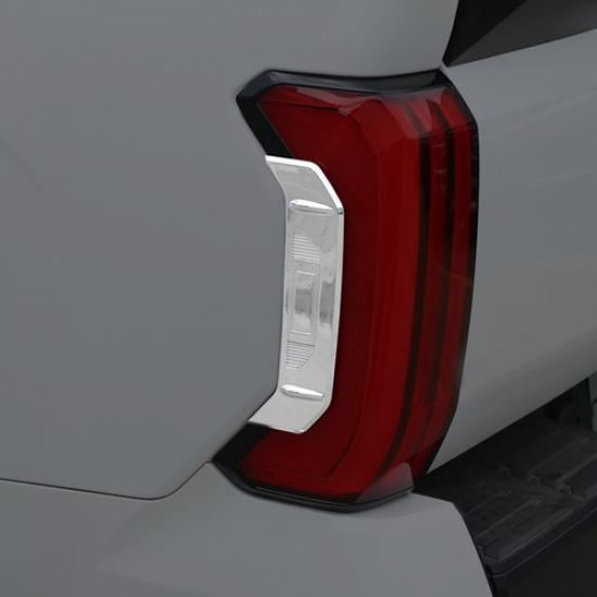 Fit For -2025 Toyota Tundra ABS Chrome Rear Tail Light Side Frame Cover Trim