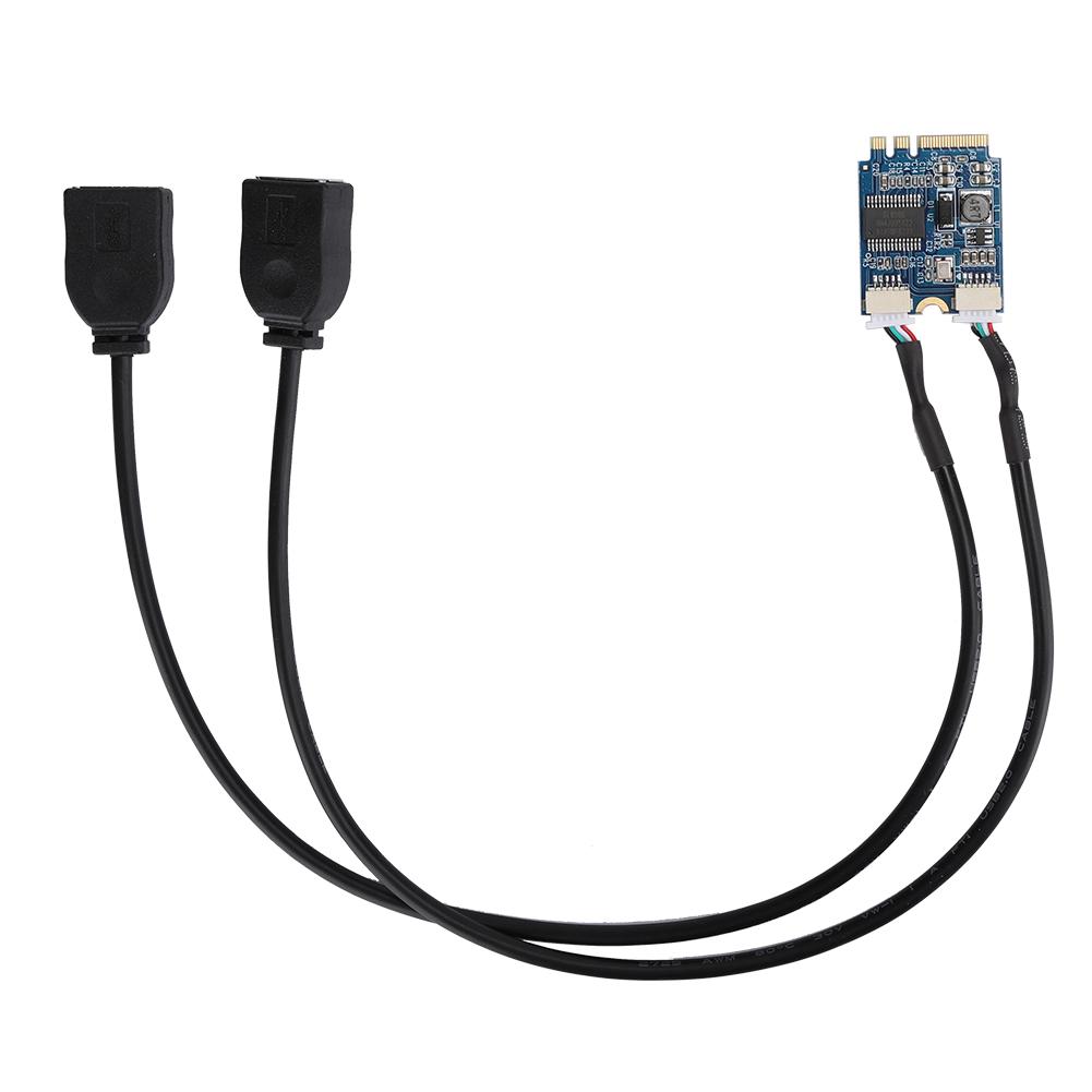 M.2 NGFF To USB Riser Card KEY A E To Double Port USB2.0 Interface Expansion Card Cable Adapter