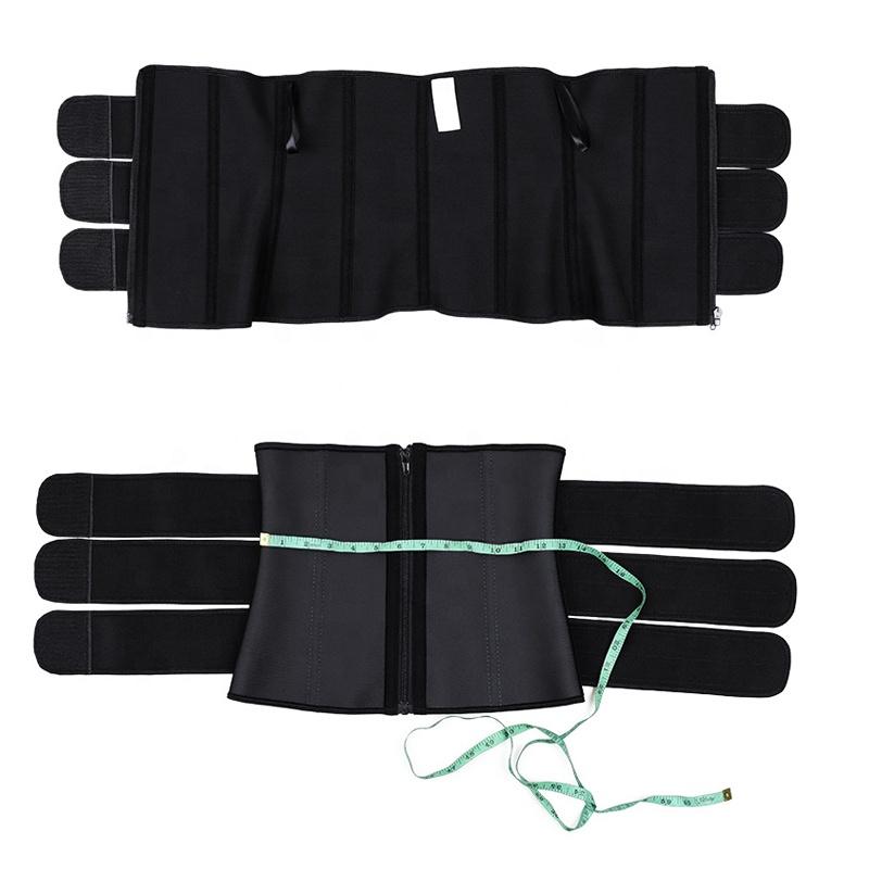 Hot Selling 2021 High Compression Shapewear Sweat Belt Waist Trimmer 3 Belt Latex Waist Trainer