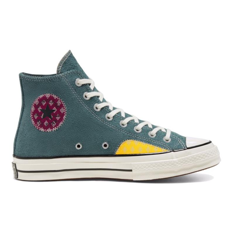 Converse Chuck 70 High Comfortable & Stylish Mid-Top Canvas Shoes Unisex Yellow-Green