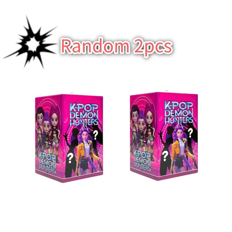 10 szt./zestaw Kpop Łowca Demonów Anime Perferyjny Lalka Wisiorek Ślepa Pudełko Kreatywny Brelok Dekoracja Statuetka Zabawki Boże Narodzenie Niespodzianka Pudełko z Prezentami